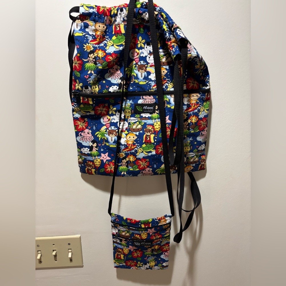 Nani Island Hawaii Backpack and Small Bag Bundle